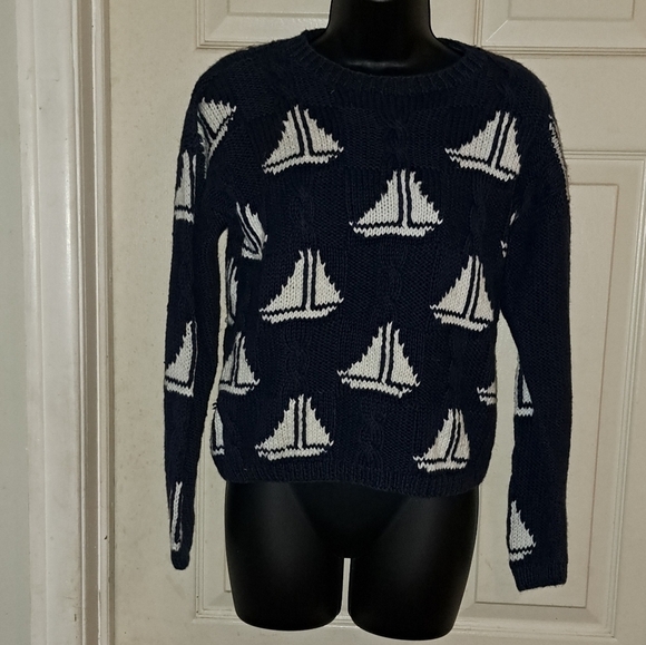 Charter Club petites small hand knit sweater - Picture 1 of 6